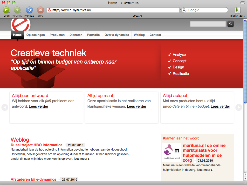 e-dynamics.nl - homepage