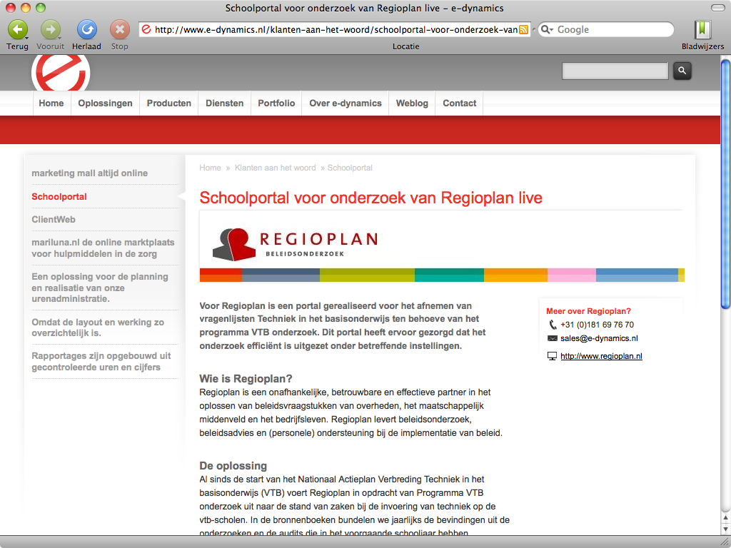 e-dynamics.nl - client review