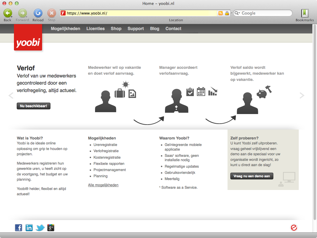 yoobi.nl - homepage